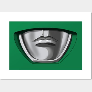 Mighty Morphin Power Mask GREEN Posters and Art